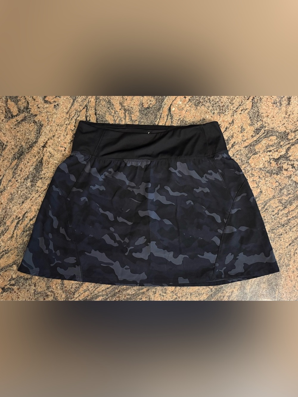RBX Active Women's Athletic Camo Print Skort with Built-in Shorts, Size Medium